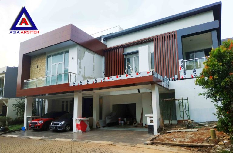 Realisasi Desain Rumah Modern Pak Ananda Di Bintaro Jaya Tangerang Selatan Part 1