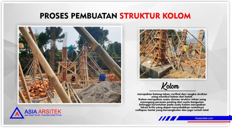 Proses pembuatan struktur kolom