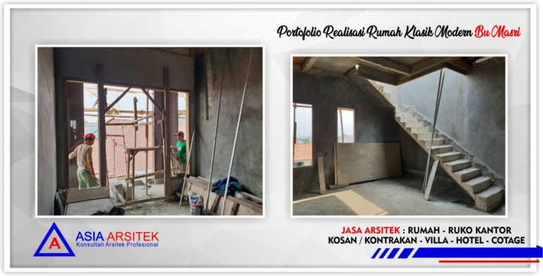 Kunjungan-realisasi-rumah-klasik-modern-3.5-lantai-bu-masri-jakarta-selatan-2