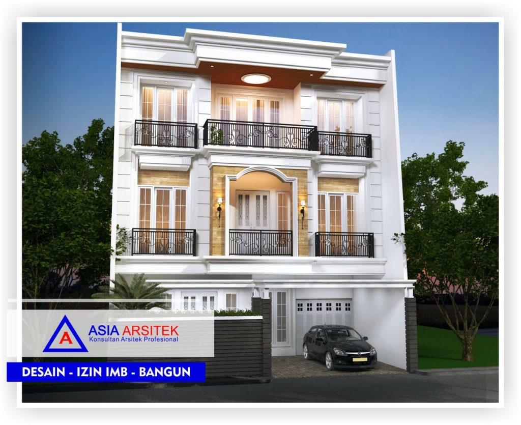 Rencana-desain-rumah-klasik-modern-bu-masri-view-1