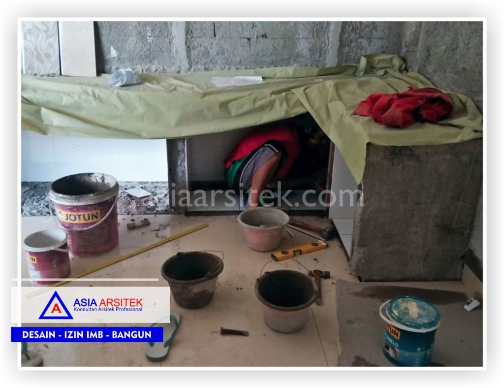 Area Dapur Rumah Bali Semi Joglo Bpk Rudy Di Tangerang-Jakarta-Bogor-Bekasi-Bandung-Jasa Konsultan Desain Arsitek Profesional - Desain Rumah Mewah-Arsitek Gambar Desain Rumah Klasik Mewah 1