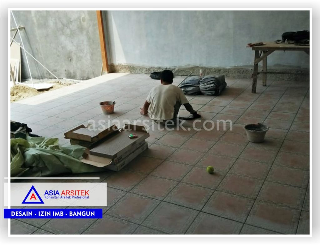 Keramik Garasi Rumah Bali Semi Joglo Bpk Rudy Di Tangerang-Jakarta-Bogor-Bekasi-Bandung-Jasa Konsultan Desain Arsitek Profesional-Desain Rumah Mewah-Arsitek Gambar Desain Rumah Klasik Mewah