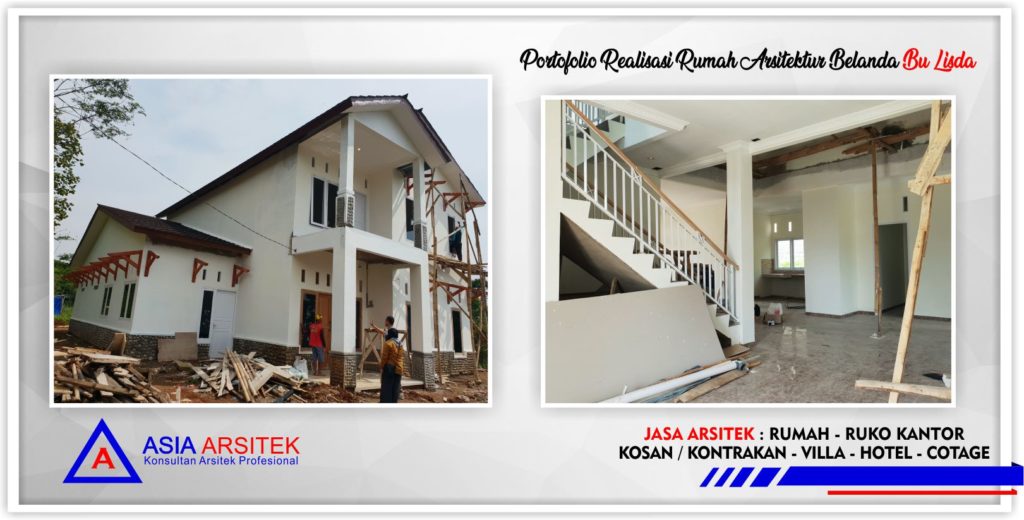 Portofolio Realisasi Gambar Desain Rumah Arsitektur Belanda Bu Lisda - Arsitek Desain Rumah Minimalis Modern Di Bandung-Tangerang-Bogor-Bekasi-Jakarta-Jasa Konsultan Desain Arsitek Profesional