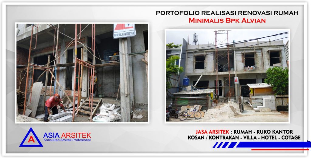 Portofolio Realisasi Renovasi Rumah Bpk Alvian - Arsitek Desain Rumah Minimalis Modern Di Tangerang-Jakarta-Bogor-Bekasi-Bandung-Jasa Konsultan Desain Arsitek Profesional