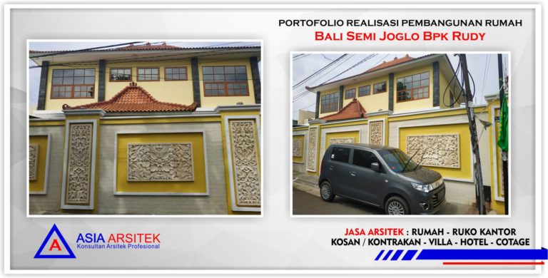 Portofolio Realisasi Rumah Bali Semi Joglo Bpk Rudy Di Tangerang-Jakarta-Bogor-Bekasi-Bandung-Jasa Konsultan Desain Arsitek Profesional - Desain Rumah Mewah - Arsitek Gambar Desain Rumah Klasik Mewah