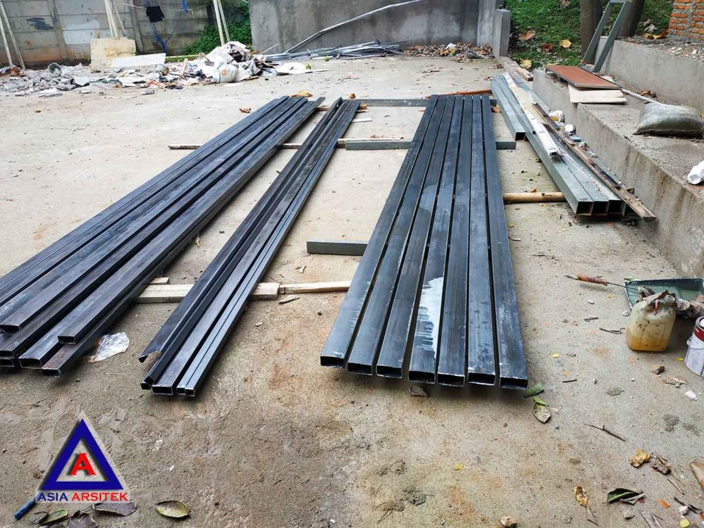 Proses Pekerjaan Baja Konvensional Desain Rumah Minimalis Modern Di Tangerang