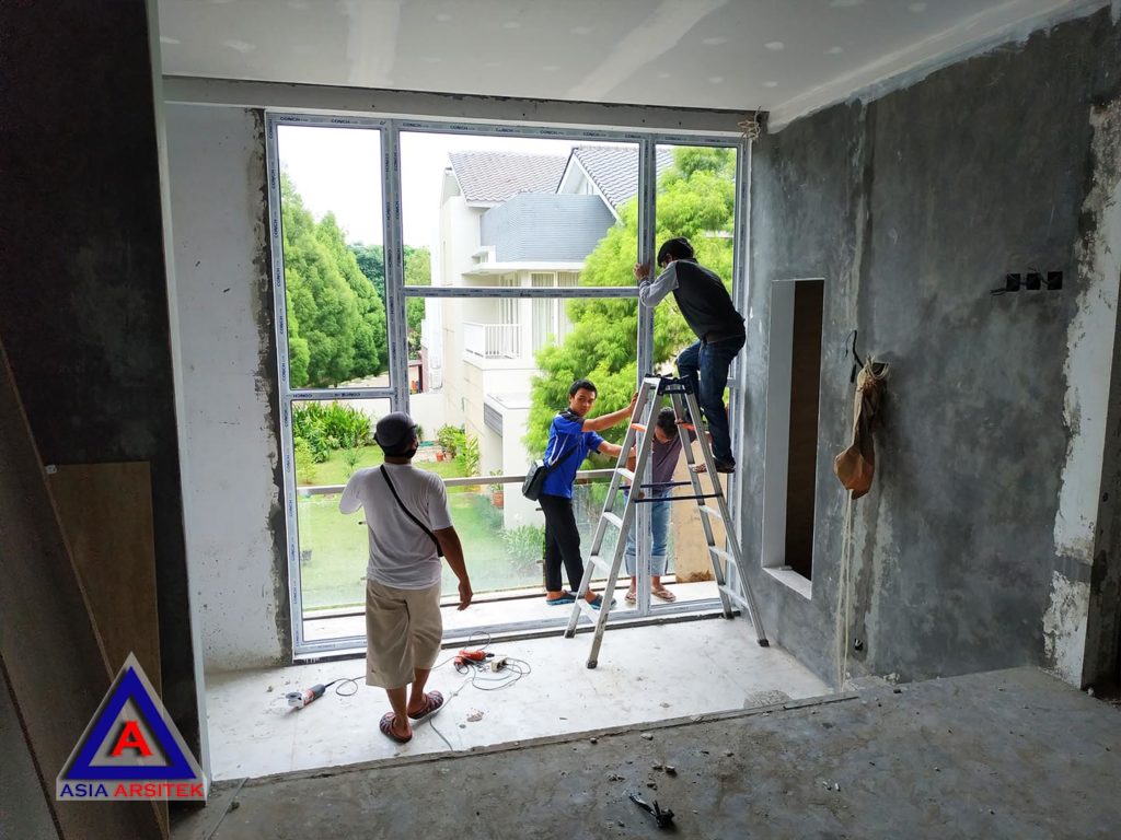 Proses Pekerjaan Plafond Desain Rumah Minimalis Modern Di Tangerang