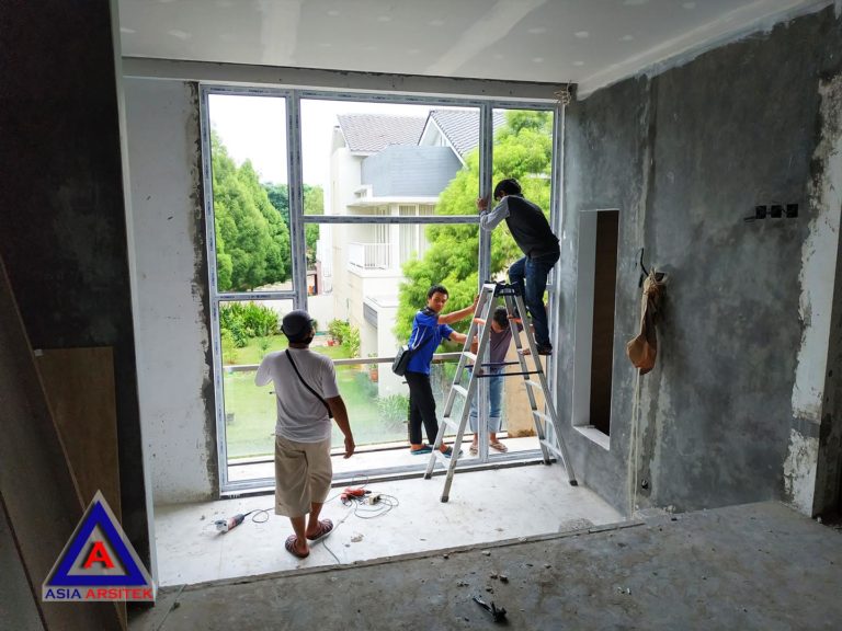 Proses Pekerjaan Plafond Desain Rumah Minimalis Modern Di Tangerang