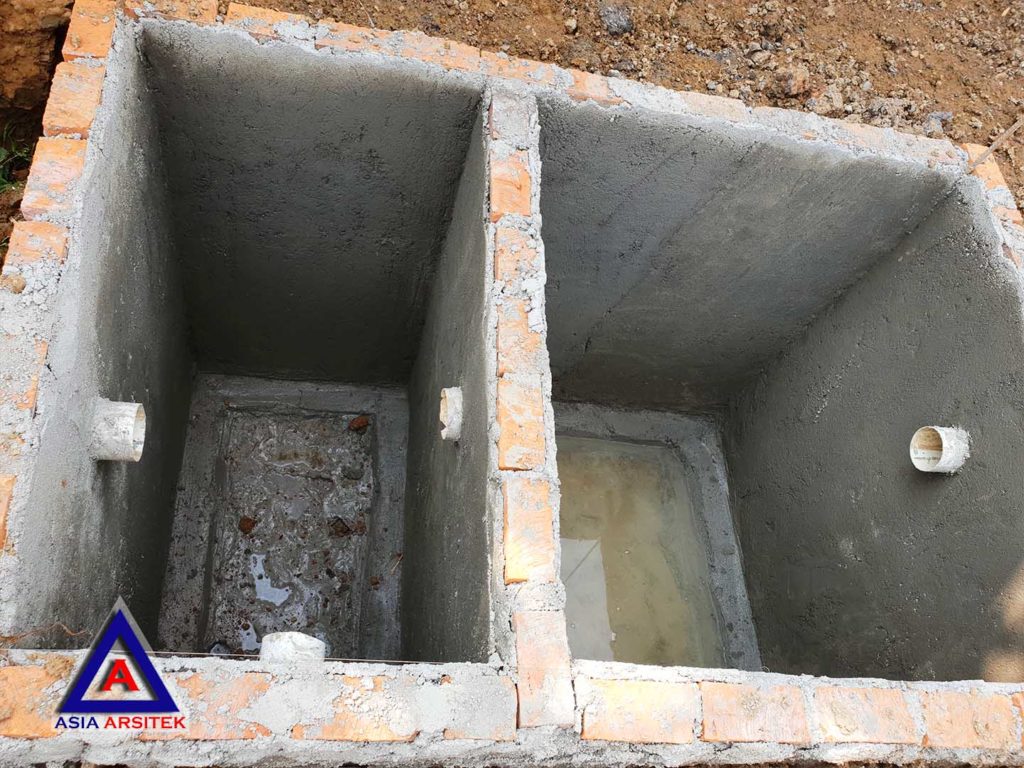 Proses Pembuatan Septic Tank Realisasi Desain Villa Mewah Bu Kartini Di Sentul Bogor