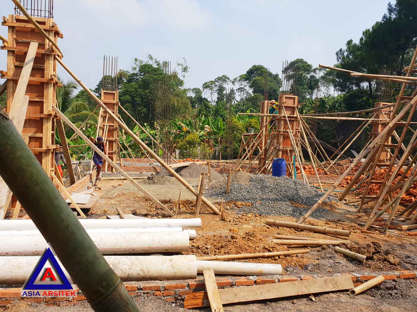 Foto Projek Desain Villa Mewah Bu Kartini Di Sentul Bogor