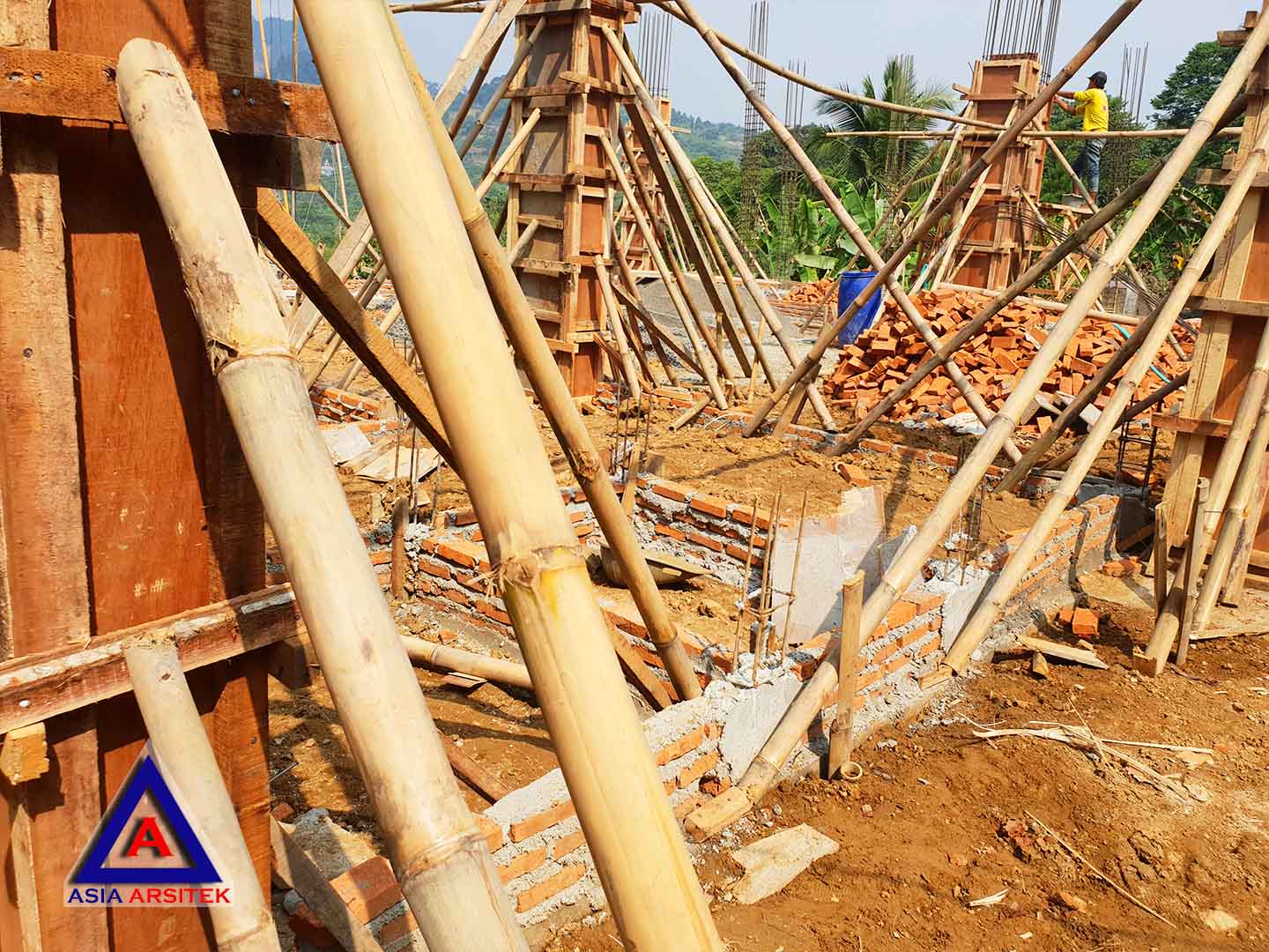 Foto Projek Desain Villa Mewah Bu Kartini Di Sentul Bogor