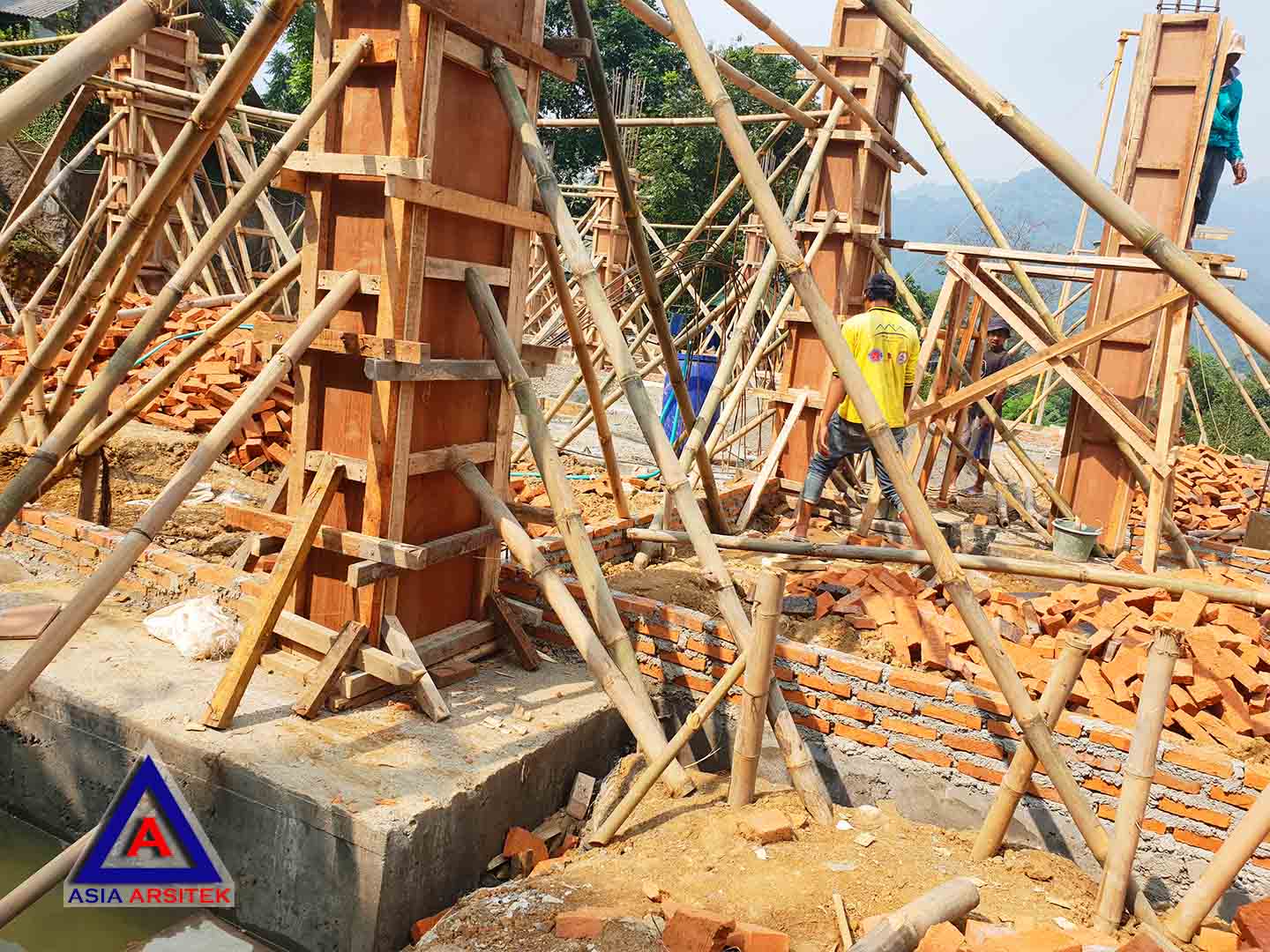 Foto Projek Desain Villa Mewah Bu Kartini Di Sentul Bogor