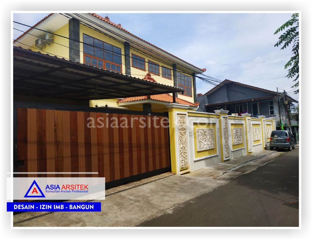 Tampak Depan Rumah Bali Semi Joglo Bpk Rudy Di Tangerang-Jakarta-Bogor-Bekasi-Bandung-Jasa Konsultan Desain Arsitek Profesional - Desain Rumah Mewah-Arsitek Gambar Desain Rumah Klasik Mewah 5