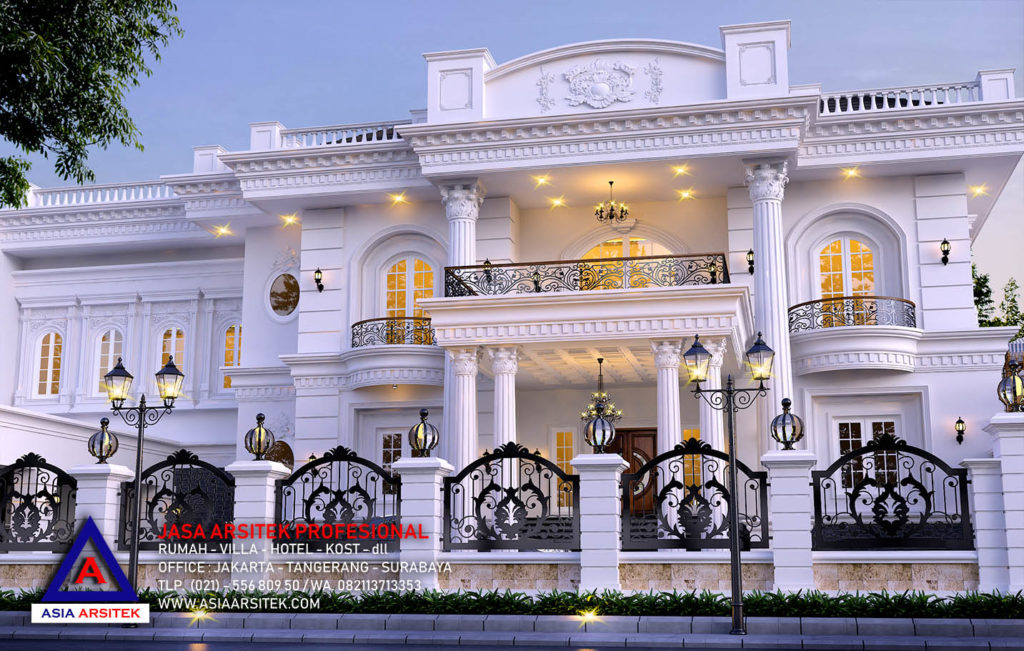 Desain Rumah Classic Klasik Mewah Di Surabaya 16