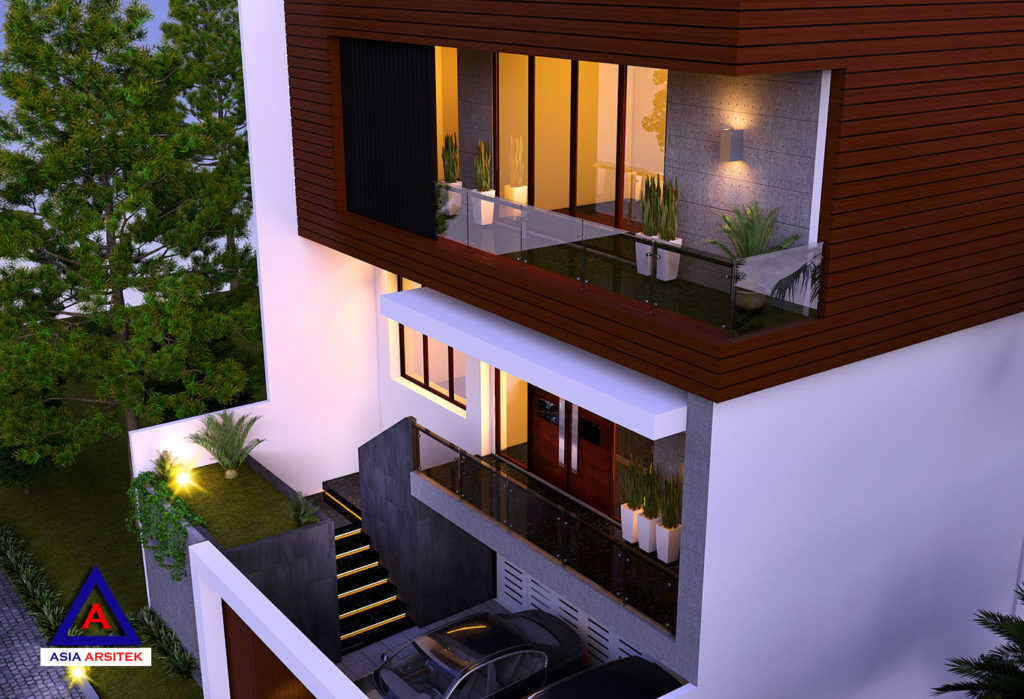 Desain Rumah Tropis Modern Mewah Di Jakarta 6