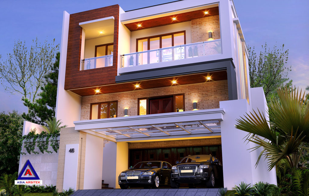Desain Rumah Tropis Modern Mewah Di Jakarta Indonesia 6