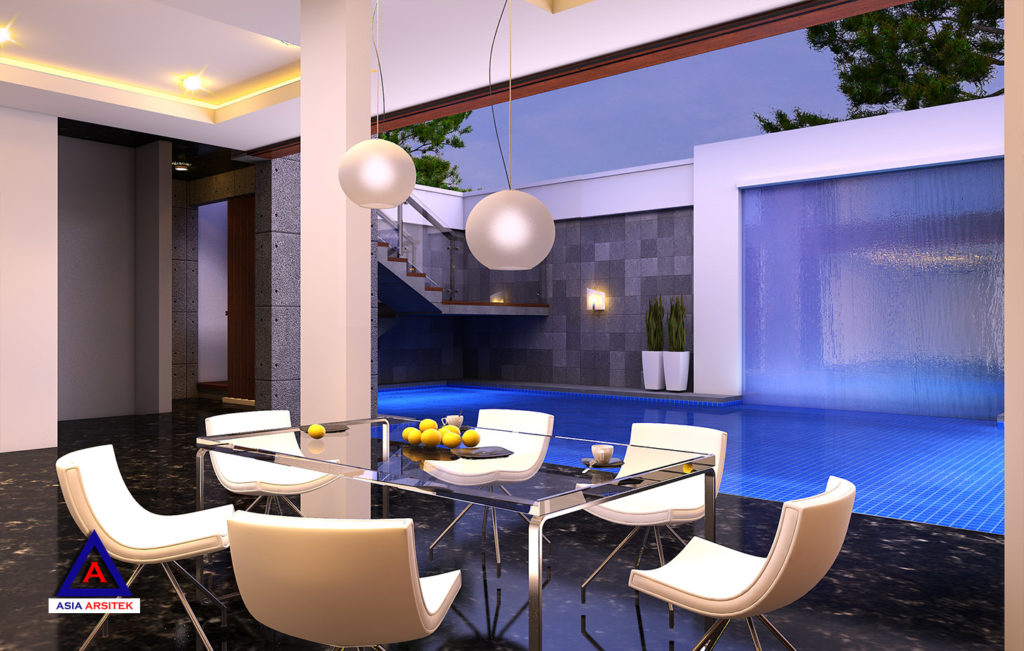 Interior Desain Rumah Tropis Modern Mewah Di Jakarta Indonesia 6
