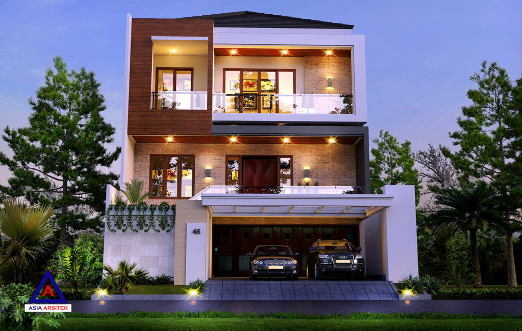 Desain Rumah Tropis Modern Mewah Di Jakarta Indonesia 6