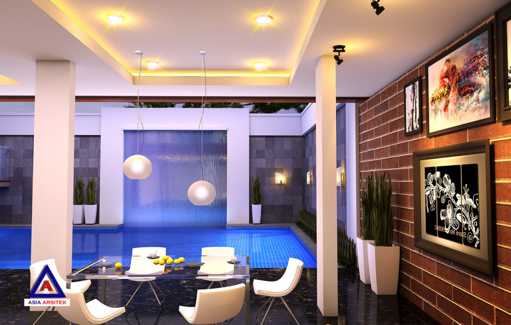 Interior Desain Rumah Tropis Modern Mewah Di Jakarta Indonesia 6