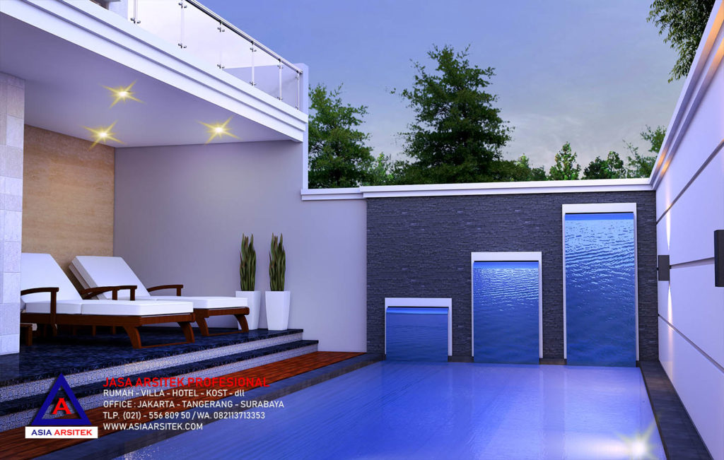 Desain Rumah Tropis Modern Mewah Di Bandung Jawa Barat 7