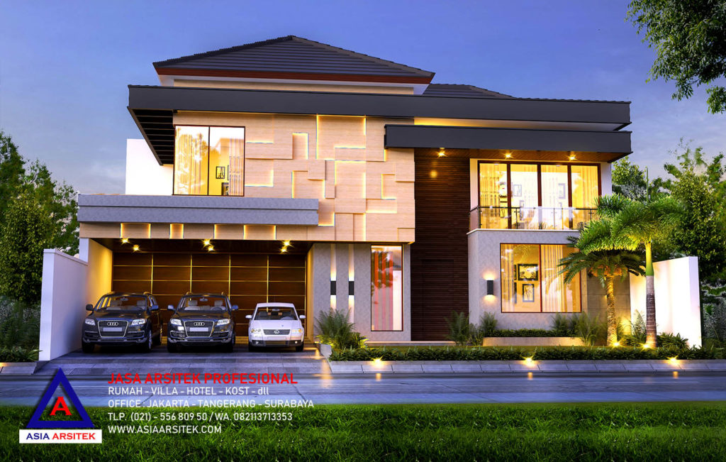 Desain Rumah Tropis Modern Mewah Di Bekasi 8