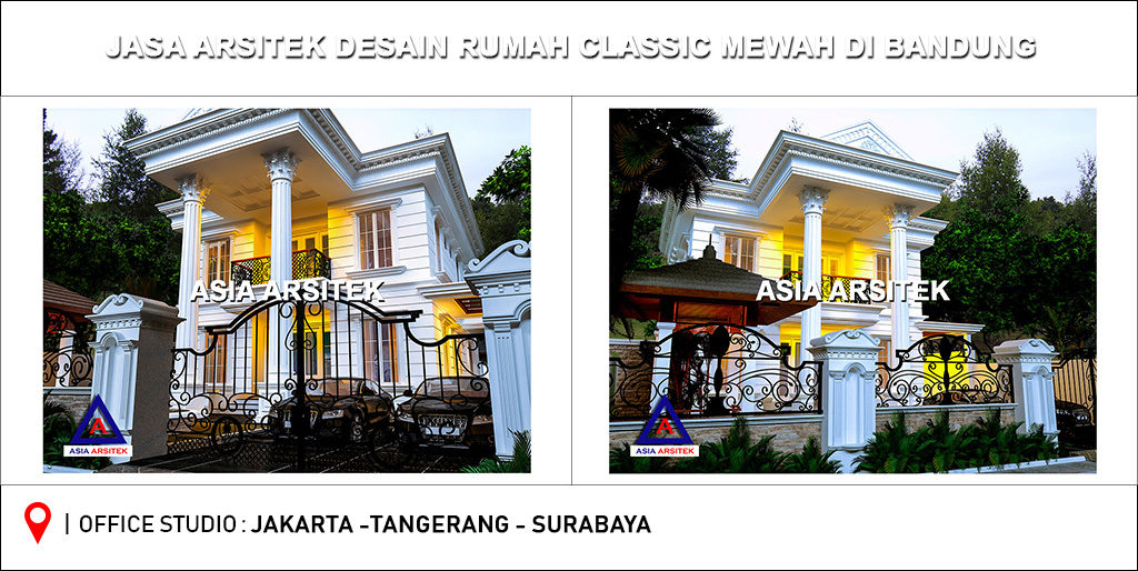 Jasa Arsitek Desain Rumah Mewah Classic Klasik Di Indonesia 007