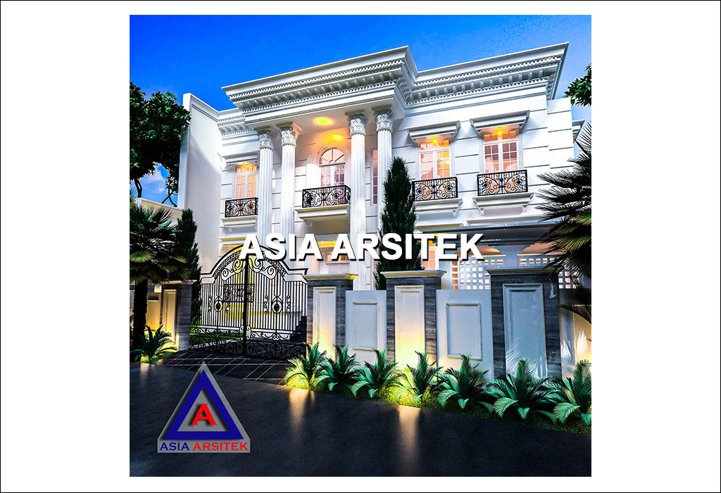 Jasa Arsitek Desain Rumah Mewah Classic Klasik Di Indonesia 005