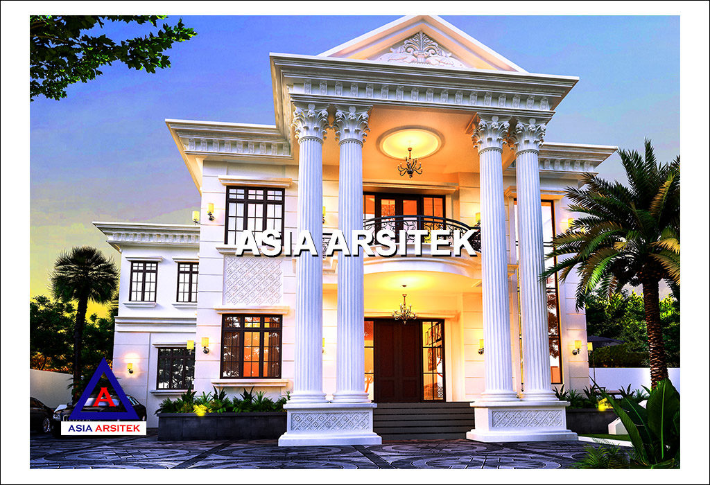 Jasa Arsitek Desain Rumah Mewah Classic Klasik Di Indonesia 006