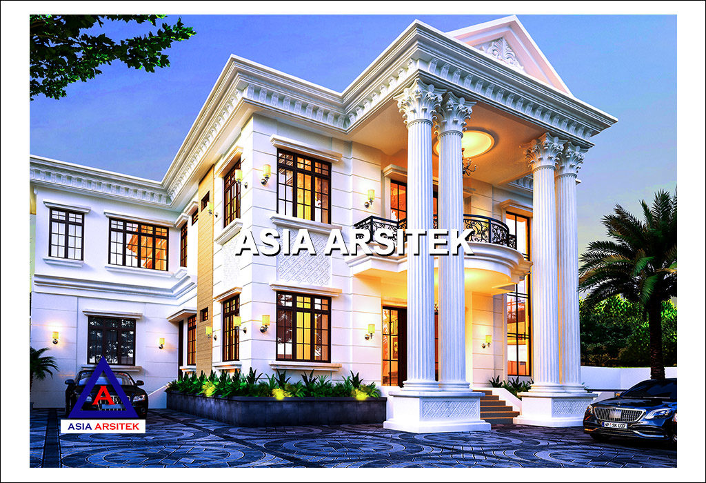 Jasa Arsitek Desain Rumah Mewah Classic Klasik Di Indonesia 006