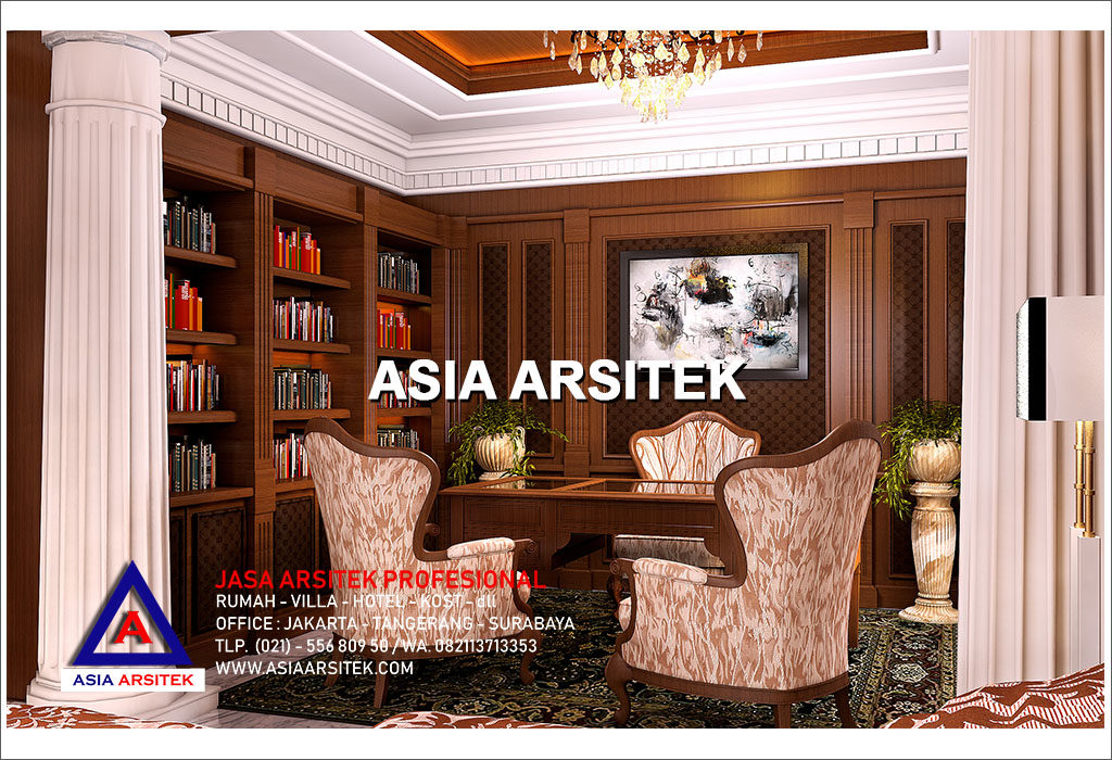 Jasa Arsitek Desain Gambar Interior Rumah Mewah Tropis Tradisional Jawa Di Jakarta