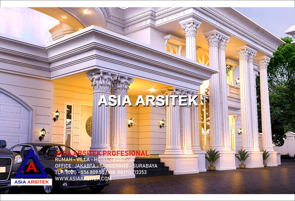 Jasa Desain Gambar Rumah Mewah Classic Klasik Hook Modern Di Jakarta