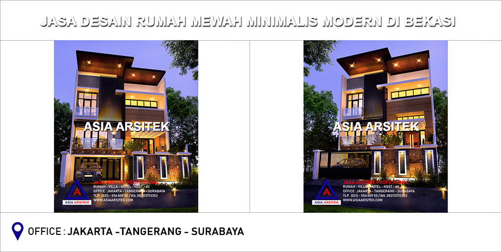 Jasa Arsitek Desain Rumah Mewah Minimalis Modern Di Bekasi