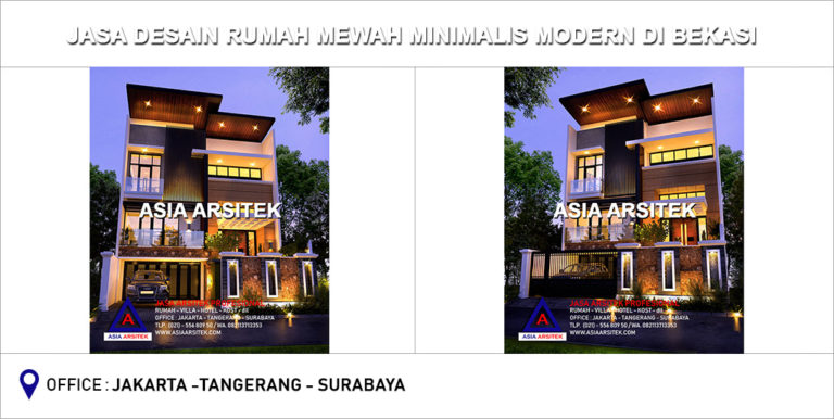 Jasa Arsitek Desain Rumah Mewah Minimalis Modern Di Bekasi