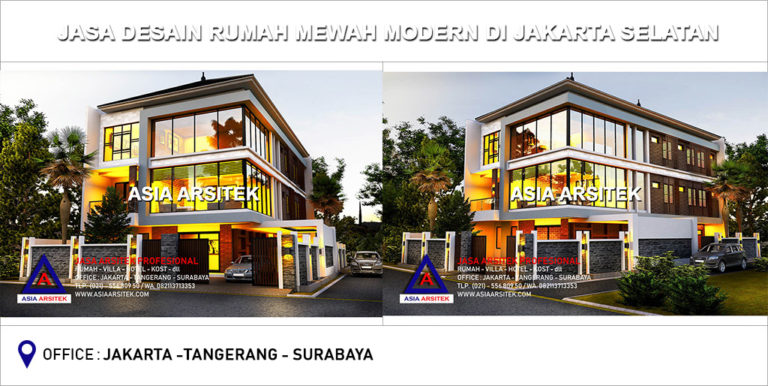 Jasa Arsitek Desain Gambar Rumah Mewah Modern Di Jakarta Selatan