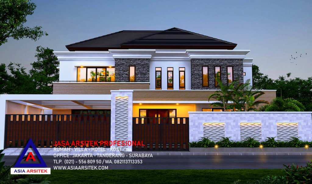 Jasa Arsitek Desain Gambar Rumah Mewah Tropis Di Jakarta 14