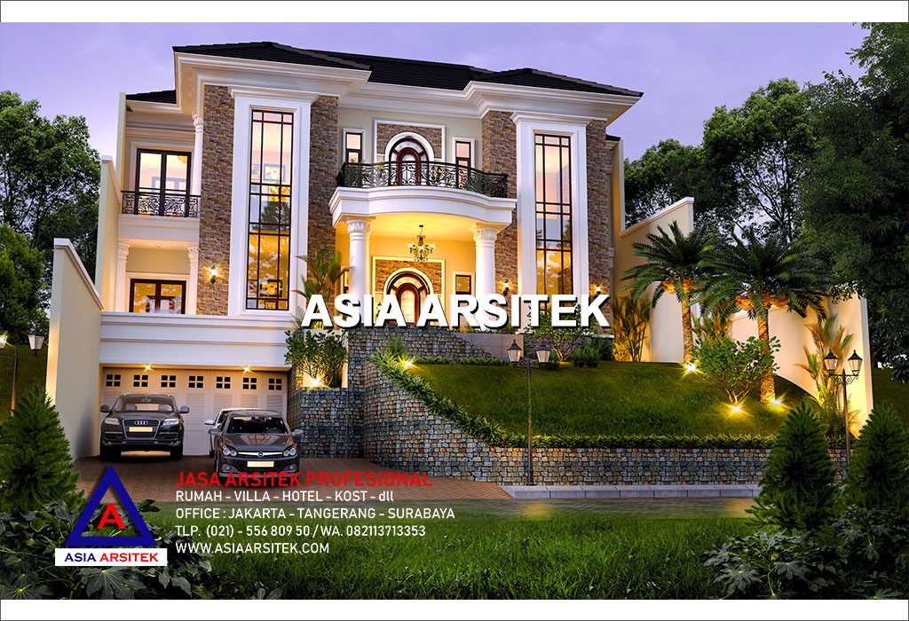 Jasa Arsitek Desain Gambar Rumah Mewah Tropis Di Jakarta