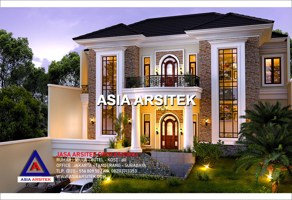 Jasa Arsitek Desain Gambar Rumah Mewah Tropis Di Jakarta