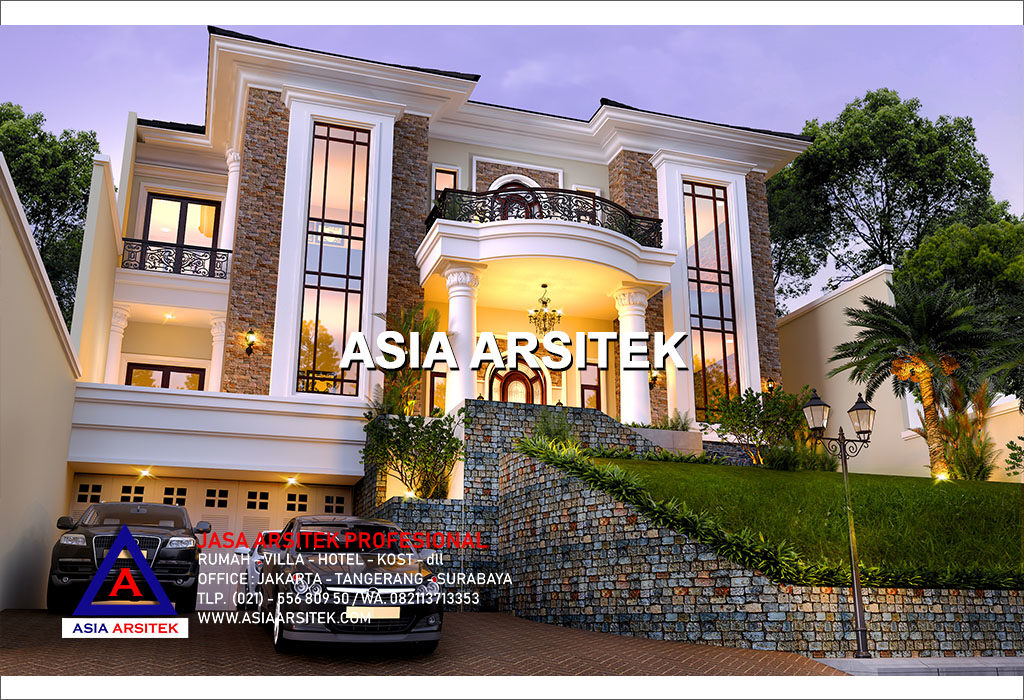 Jasa Arsitek Desain Gambar Rumah Mewah Tropis Di Jakarta