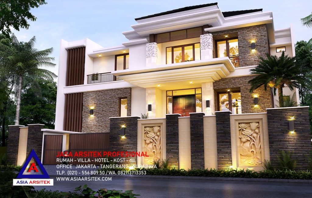 Jasa Arsitek Desain Gambar Rumah Mewah Tropis Modern Di Jakarta Selatan 12