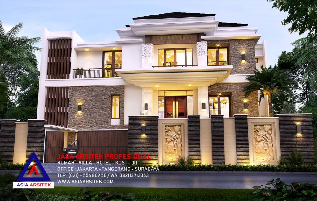 Jasa Arsitek Desain Gambar Rumah Mewah Tropis Modern Di Jakarta Selatan 12