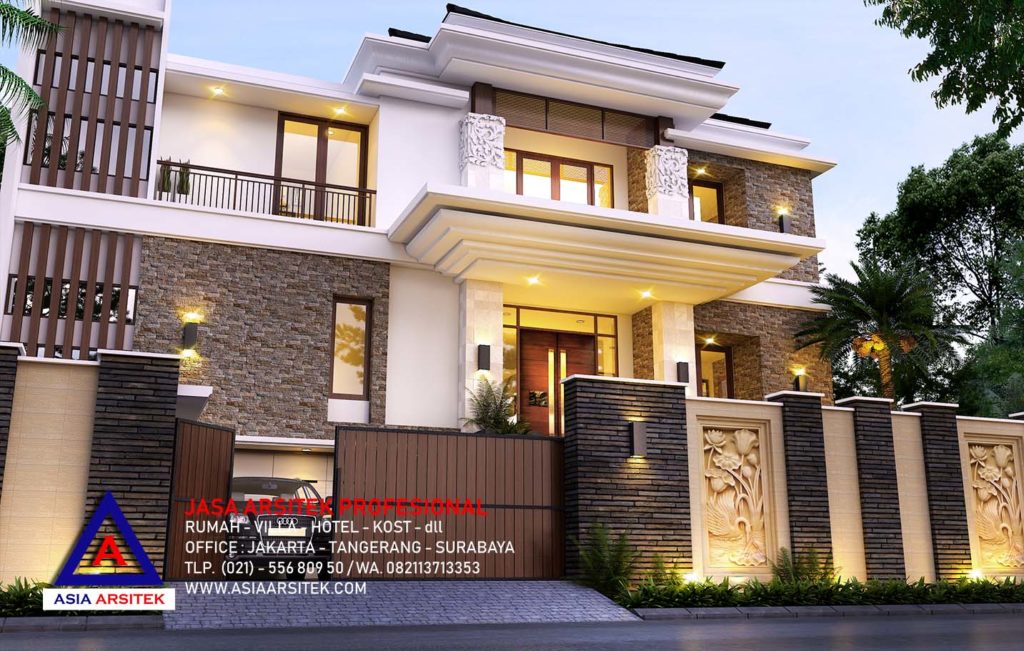 Jasa Arsitek Desain Gambar Rumah Mewah Tropis Modern Di Jakarta Selatan 12