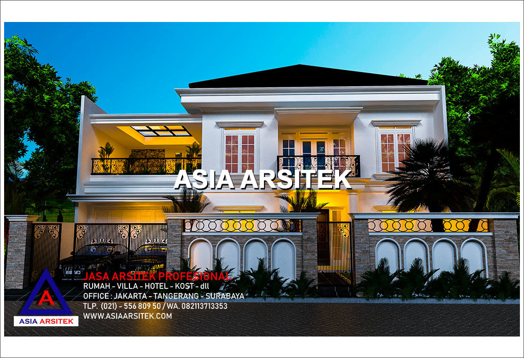 Jasa Arsitek Desain Gambar Rumah Mewah Tropis Modern Di Jakarta