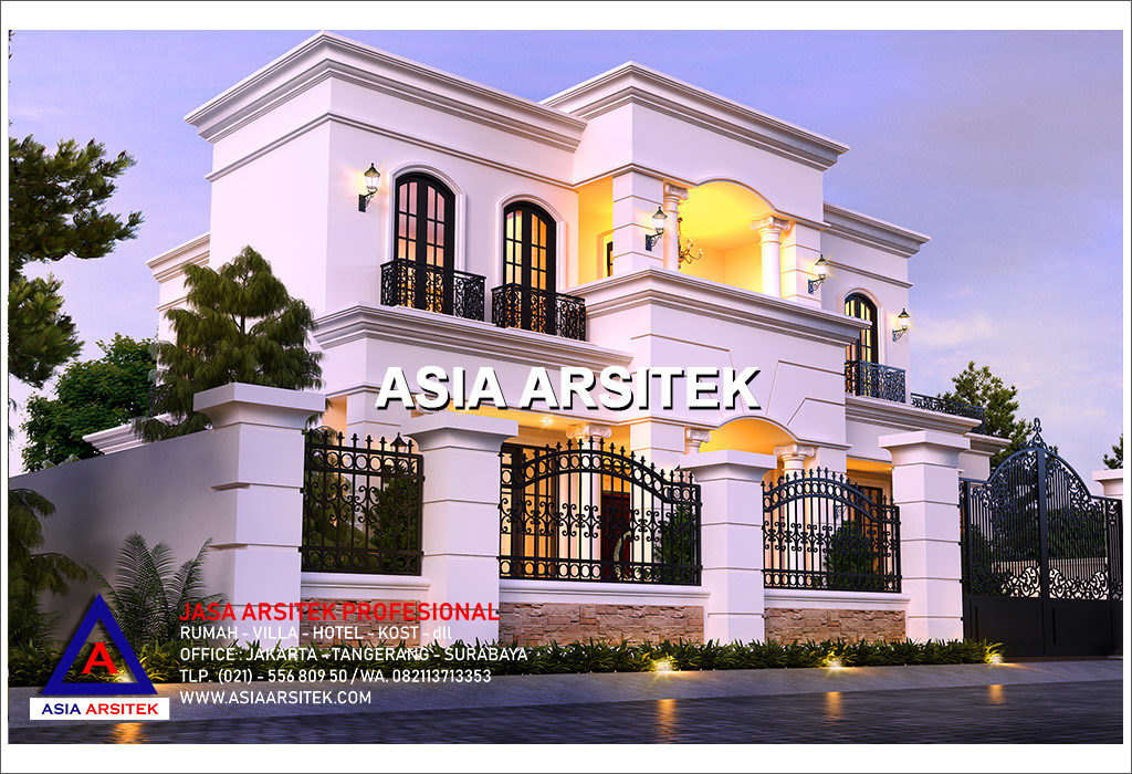 Jasa Arsitek Desain Gambar Rumah Mewah Tropis Modern Di Tangerang Banten