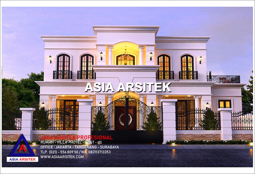 Jasa Arsitek Desain Gambar Rumah Mewah Tropis Modern Di Tangerang Banten