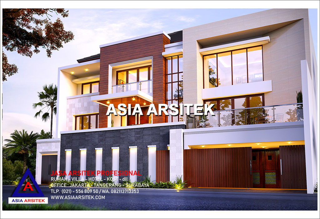 Jasa Arsitek Desain Gambar Rumah Mewah Tropis Modern Di Jakarta Utara