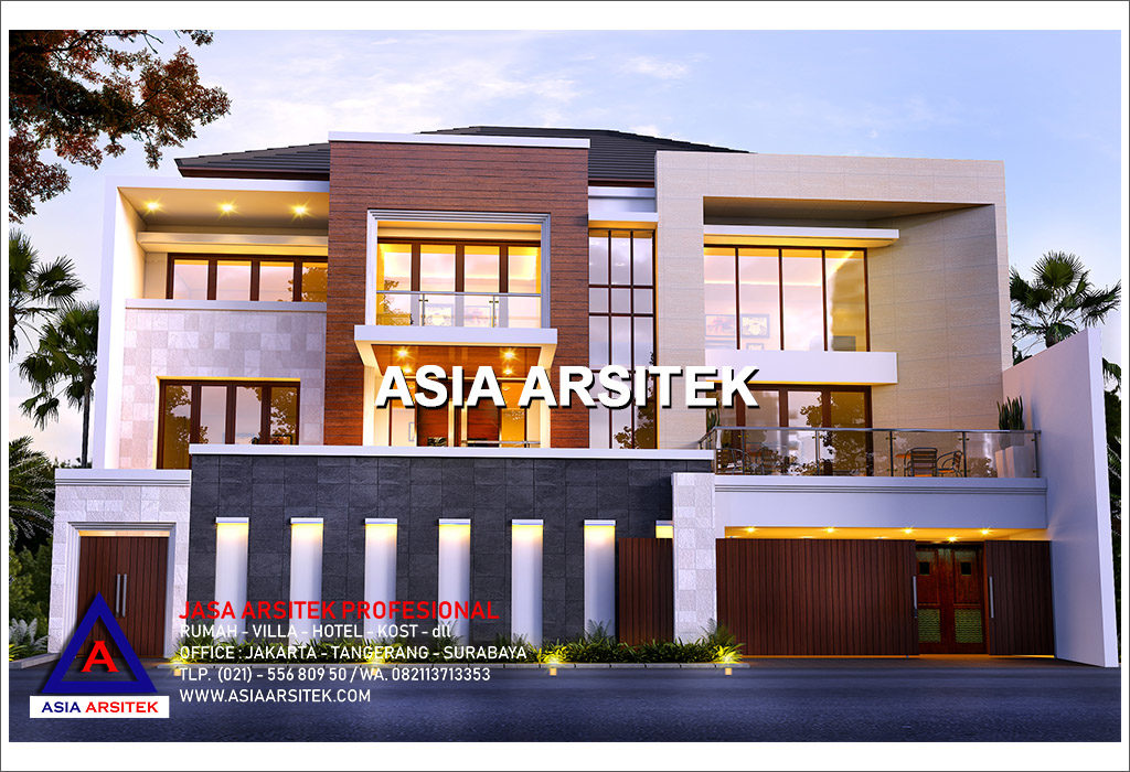 Jasa Arsitek Desain Gambar Rumah Mewah Tropis Modern Di Jakarta Utara