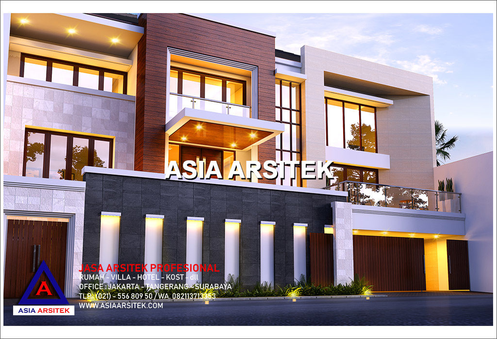 Jasa Arsitek Desain Gambar Rumah Mewah Tropis Modern Di Jakarta Utara