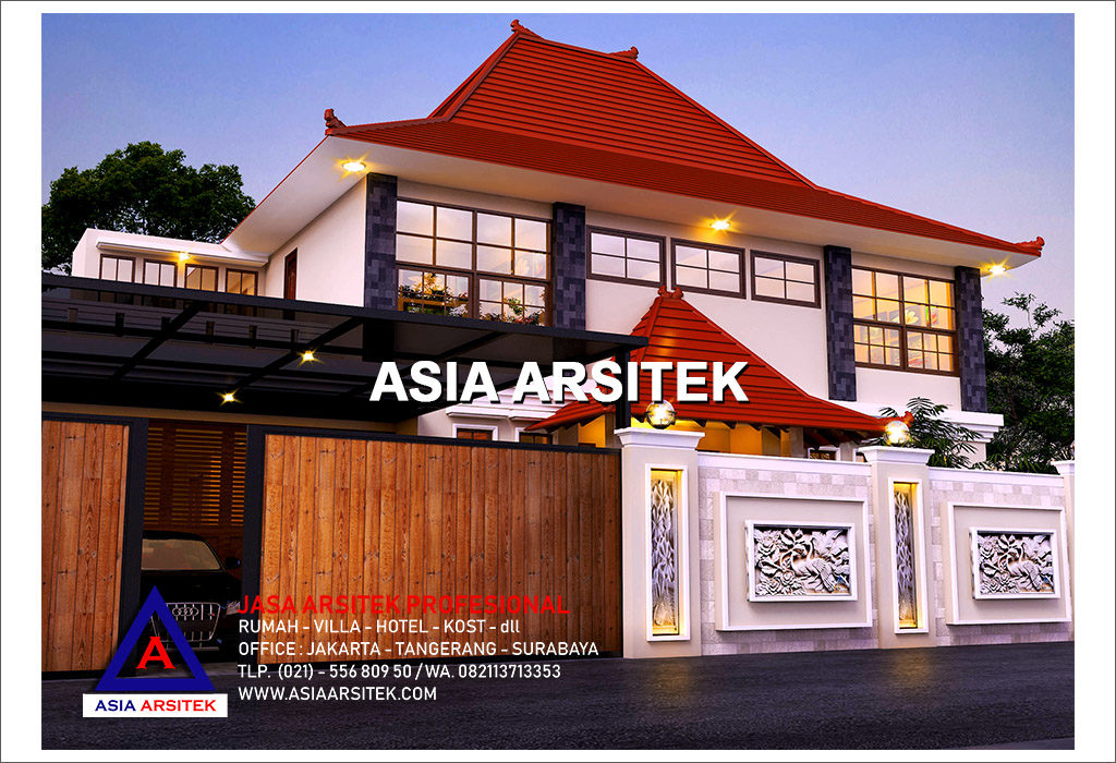 Jasa Arsitek Desain Gambar Rumah Mewah Tropis Tradisional Jawa Di Jakarta