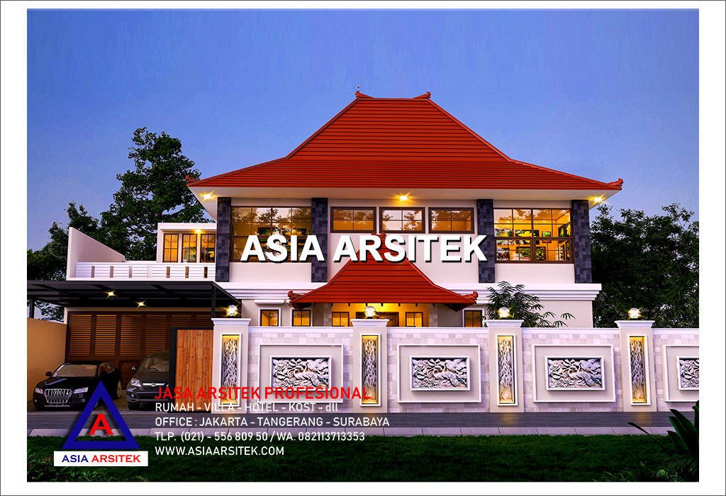 Jasa Arsitek Desain Gambar Rumah Mewah Tropis Tradisional Jawa Di Jakarta