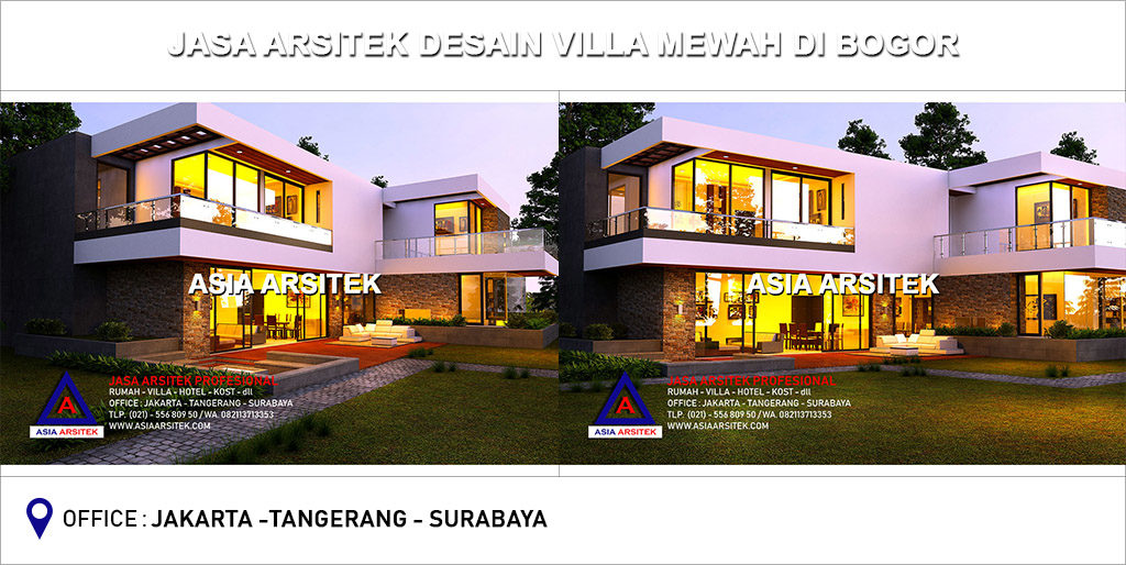 Jasa Arsitek Desain Gambar Villa Mewah Di Bogor